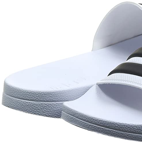 adidas Adilette Shower Stripes - Chanclas para Hombre, Blanco/Negro 02, 39.5