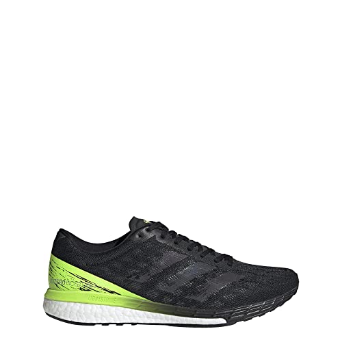 adidas Adizero Boston 9 Shoe - Men's Running Core Black/Signal Green/White