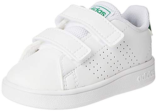 adidas Advantage I, Sneaker, Footwear White/Green/Grey, 25 EU