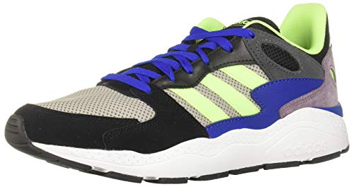 adidas CRAZYCHAOS, Zapatillas de Running Hombre, Core Black/Signal Green/Team Royal Blue, 42 2/3 EU