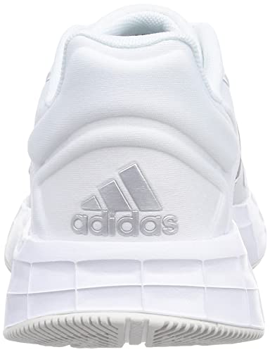 adidas Duramo 10, Running Shoe Mujer, Cloud White/Silver Metallic/Grey, 38 EU