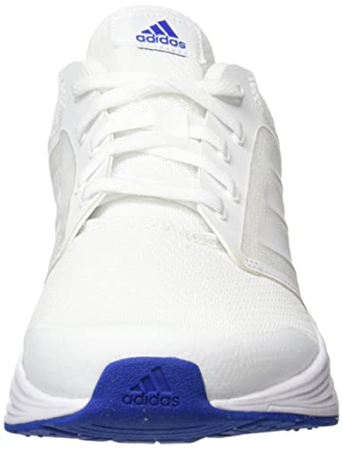 adidas Galaxy 5, Road Running Shoe Hombre, Cloud White/Cloud White/Team Royal Blue, 45 1/3 EU