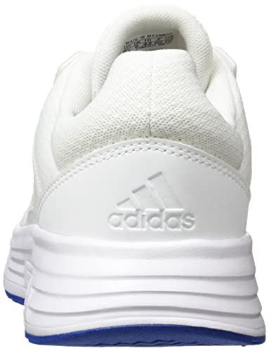 adidas Galaxy 5, Road Running Shoe Hombre, Cloud White/Cloud White/Team Royal Blue, 45 1/3 EU