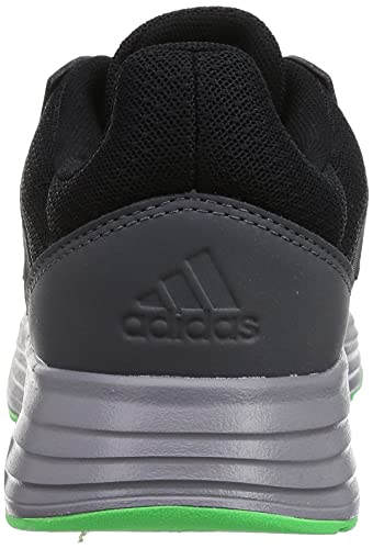 adidas Galaxy 5, Road Running Shoe Hombre, Core Black/Screaming Green/Grey, 41 1/3 EU