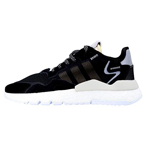 Adidas Nite Jogger W, Zapatos de Escalada Mujer, Multicolor (Negbás/Carbon/Blapur 000), 37 1/3 EU