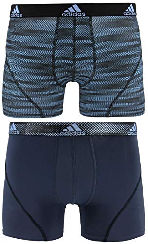 adidas Ropa Interior Deportiva para Hombre, Paquete de 2, Color Azul Claro, Ratio de Cielo Urbano, Grande