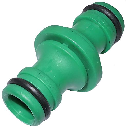 AERZETIX - C53965-10 Piezas - Conexión de Acoplamiento de Empalme para Manguera - Conector rápido de 1/2" - Macho-Macho - plástico - Color Verde