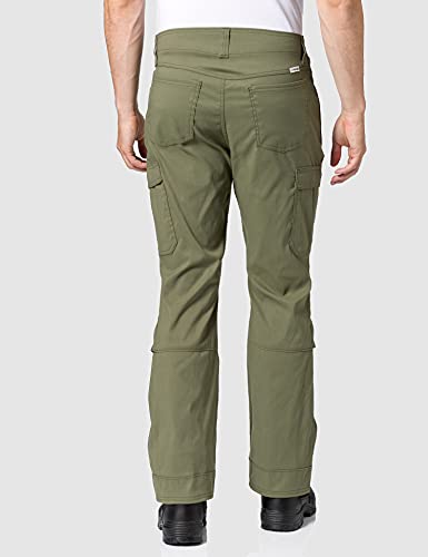 All Terrain Gear by Wrangler Cargo Bootcut Pantalones de senderismo, Verde oliva, 33W x 32L para Mujer