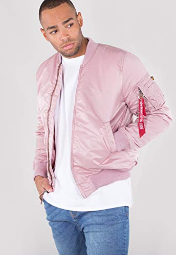 Alpha Industries 176136-Chaqueta Hombre Silver Rosa plateado M