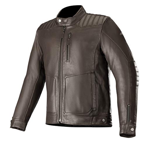 Alpinestars Chaqueta moto Crazy Eight Leather Jacket Black, Negro, 3XL