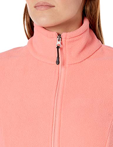 Amazon Essentials Chaqueta de Forro Polar Suave de Manga Larga con Cremallera Completa Mujer, Rosa Coral, XL