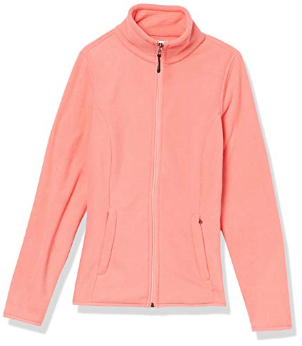 Amazon Essentials Chaqueta de Forro Polar Suave de Manga Larga con Cremallera Completa Mujer, Rosa Coral, XL