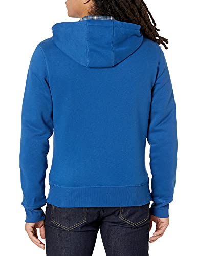 Amazon Essentials Full-Zip Hooded Fleece Sweatshirt sudadera, Azul (blue heather), Medium