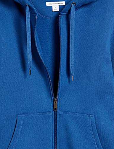 Amazon Essentials Full-Zip Hooded Fleece Sweatshirt sudadera, Azul (blue heather), Medium