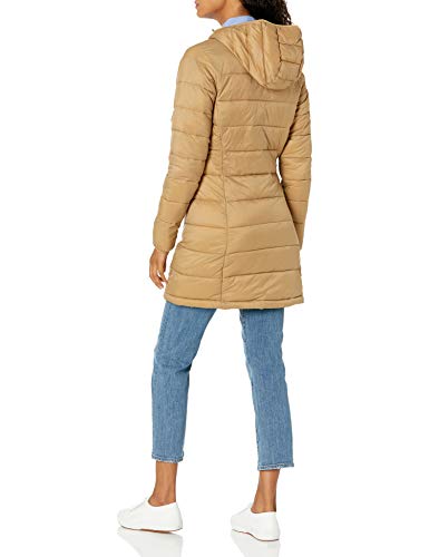 Amazon Essentials Lightweight Water-Resistant Packable Puffer Coat Abrigo Alternativo de plumón, Camel, XS