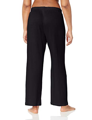 Amazon Essentials – Pantalones ligeros de tejido de rizo para mujer, Negro, US XL (EU 2XL)