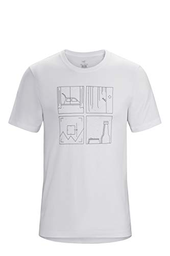 Arcteryx Quadrants T-Shirt SS Men's Camiseta, Hombre, White, M