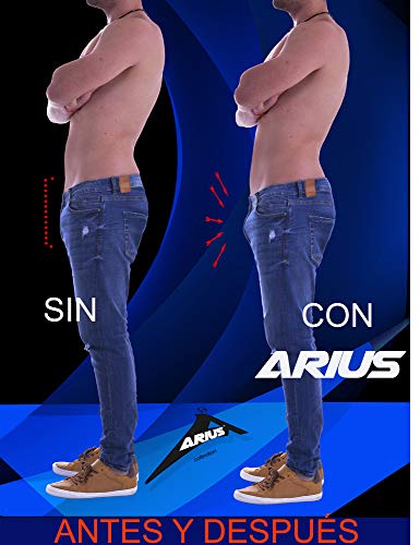 ARIUS Calzoncillo Slip con Relleno Delantero para Aumentar el Volumen y tamaño de los atributos Masculinos y Dar una Forma Redondeada - Push up y Relleno - Fabricado en Europa (L)