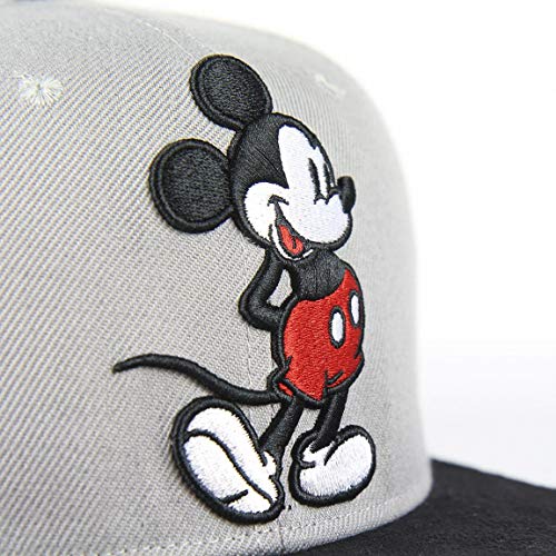 ARTESANIA CERDA Gorra Visera Plana Mickey, Gris (Gris Gris), M (Tamaño del Fabricante:59) Mens