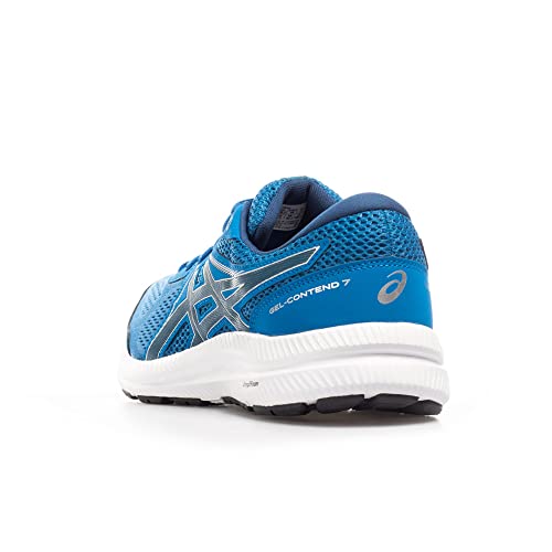 Asics Gel-Contend 7, Running Shoe Hombre, Lake Drive/Mako Blue, 45 EU