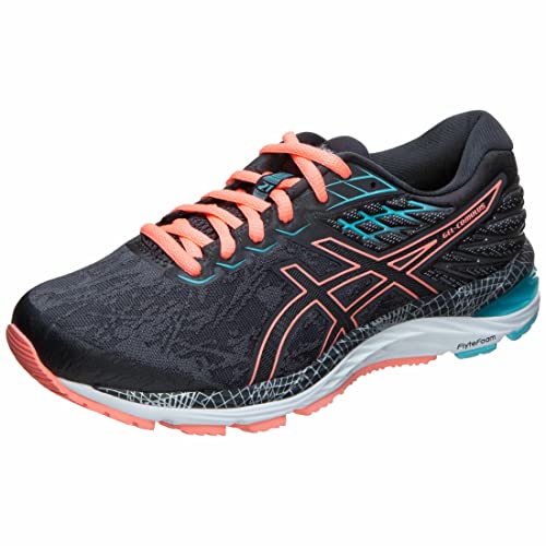 Asics Gel-Cumulus 21 LS, Zapatillas de Running Mujer, Gris (Graphite Grey/Sun Coral 020), 37.5 EU