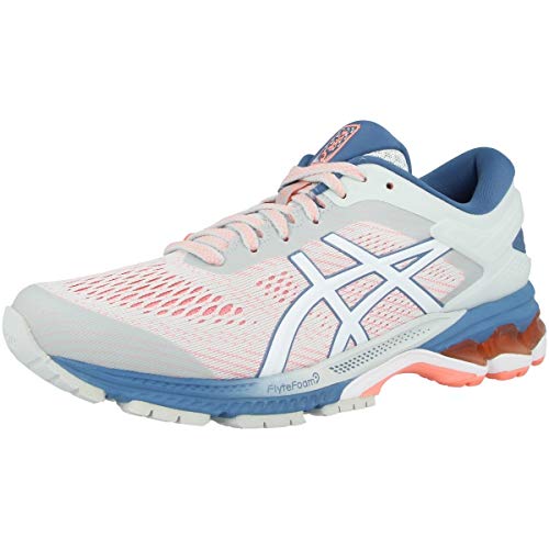 Asics Gel-Kayano 26, Running Shoe Unisex Adulto, Polar Shade/Blanco, 37 EU