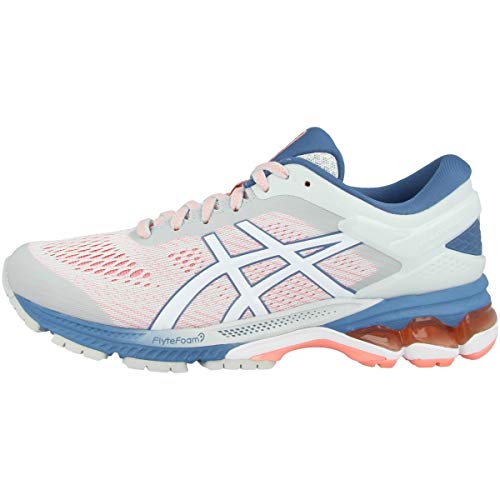 Asics Gel-Kayano 26, Running Shoe Unisex Adulto, Polar Shade/Blanco, 37 EU