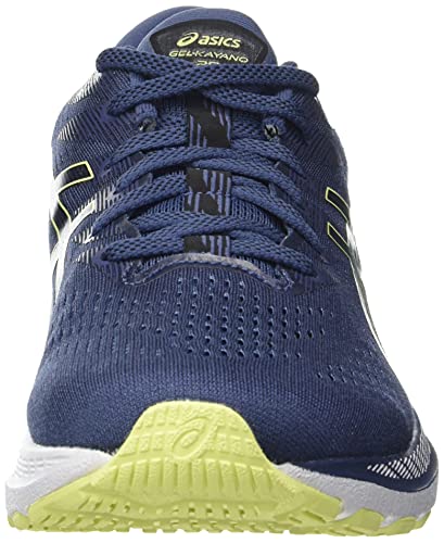 Asics Gel-Kayano 28, Running Shoe Hombre, Thunder Blue/Glow Yellow, 41.5 EU