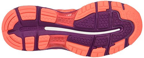 Asics Gel-Nimbus 19, Zapatillas de running Para Mujer, Naranja (Flash Coral/Dark Purple/White), 37 EU