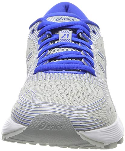 Asics Gel-Nimbus 21 Lite-Show, Zapatillas de Running Mujer, Gris (Mid Grey/Illusion Blue 020), 40 EU