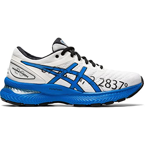 ASICS Gel-Nimbus 22, Zapatillas Deportivas Mujer, White/Electric Blue, 39 EU