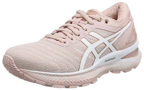 ASICS Gel-Nimbus 22, Zapatillas para Correr Mujer, Ginger Peach White, 44.5 EU