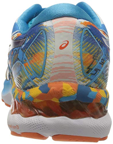 Asics Gel-Nimbus 23, Road Running Shoe Hombre, Digital Aqua/Marigold Orange, 48.5 EU