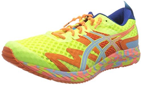 Asics GEL-Noosa Tri 12, Zapatillas de Correr Hombre, Multicolor (Safety Yellow/Arctic Sky), 44.5 EU