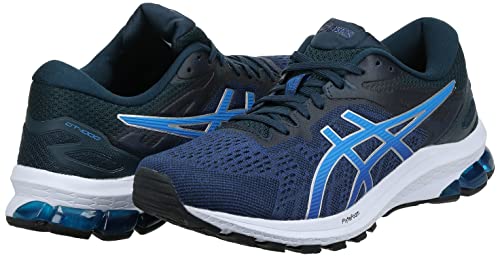 Asics GT-1000 10, Running Shoe Hombre, Monaco Blue/Electric Blue, 44.5 EU