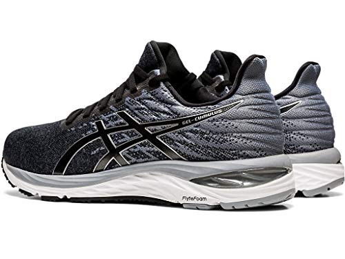 ASICS Men's Gel-Cumulus 21 Knit Running Shoes, 7M, Black/Pure Silver