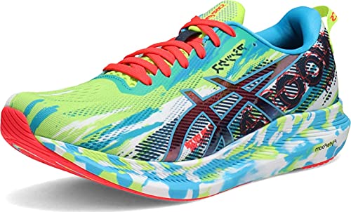 ASICS Men's Noosa Tri 13 Running Shoes, 12M, Hazard Green/Digital Aqua