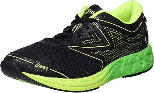 Asics T772N, Zapatillas de Running Hombre, Multicolor (Black/Green Gecko/Safety Yellow), 45 EU