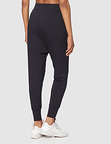 AURIQUE Pantalón Tiro Caído Mujer, Negro (Black), Small