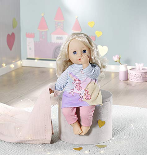 Baby Annabell Set Little Sweet - Ropa para Muñecas de 36 cm, Para Niñas de 12 Meses en Adelante, Fácil para Manos Pequeñas, Incluye Vestido con Falda de Volantes y Zapatos Rosa con Lazos