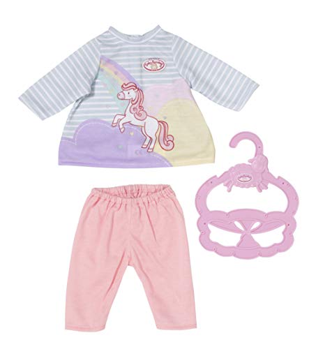 Baby Annabell Set Little Sweet - Ropa para Muñecas de 36 cm, Para Niñas de 12 Meses en Adelante, Fácil para Manos Pequeñas, Incluye Vestido con Falda de Volantes y Zapatos Rosa con Lazos