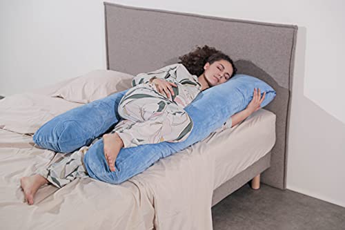 Bananair - Almohada de lactancia, en U, desenfundable, para embarazo, almohada de cuerpo, lavable en lavadora