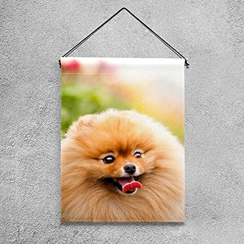 Bandera de jardín,Perros-cara-PROTRADING-TONGUE-FURRY ,Banderas de temporada para exteriores, 12 x 18, de doble cara, decorativo para patio de casa