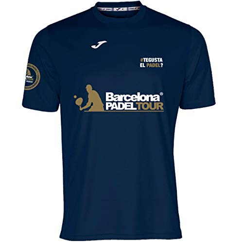 Barcelona Padel Tour | Camiseta Técnica de Manga Corta Te Gusta el pádel | Hombre | Estampación Especial de Pádel | Tacto Suave y Secado Rápido | Ropa Deportiva L