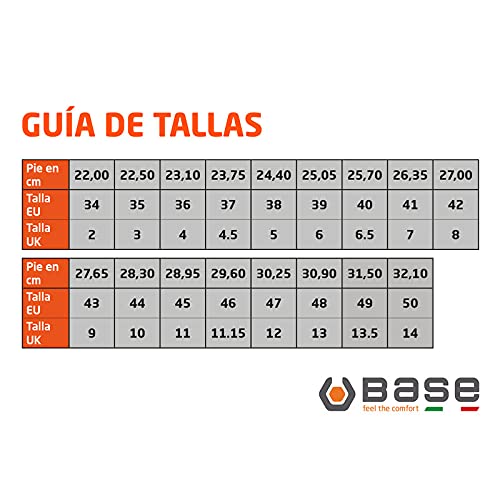 Base Protection, Garibaldi Calzado de Seguridad para Hombres y Mujeres, Azul y Naranja, Talla 42