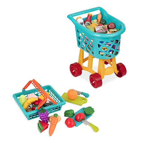 Battat (BATYJ) Shopping Cart & Groceries Bundle