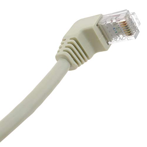 BeMatik - Cable de red de categoría 6 Cat.6 RJ45 acodado UTP 24AWG LAN de 50 cm (RJ092)