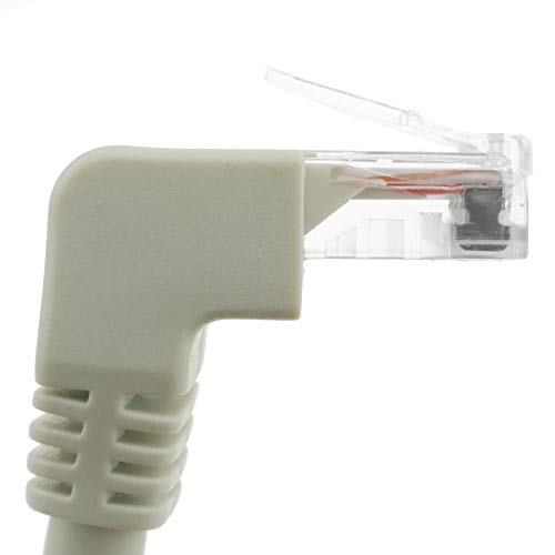 BeMatik - Cable de red de categoría 6 Cat.6 RJ45 acodado UTP 24AWG LAN de 50 cm (RJ092)