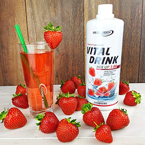 Best Body Nutrition Low Carb Vital Drink Strawberry - 1000 ml