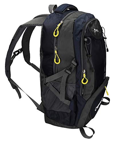 BETZ Mochila Unisex para Viaje Senderismo Camping Tiempo Libre Capacity II con 3 Bolsillos Volumen de 28 litros Color Azul Oscuro